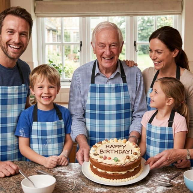 Simple Rustic  Blue Style Chake  Apron (Creator Uploaded)