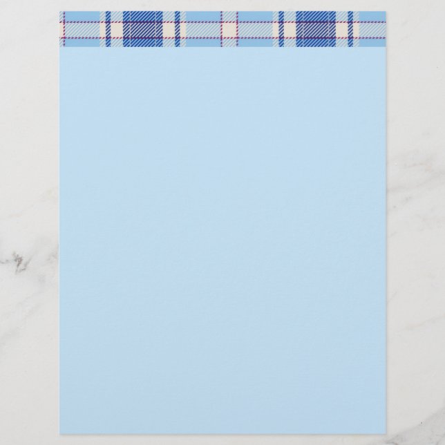 Simple Rustic  Blue Style Chake  Letterhead (Front)
