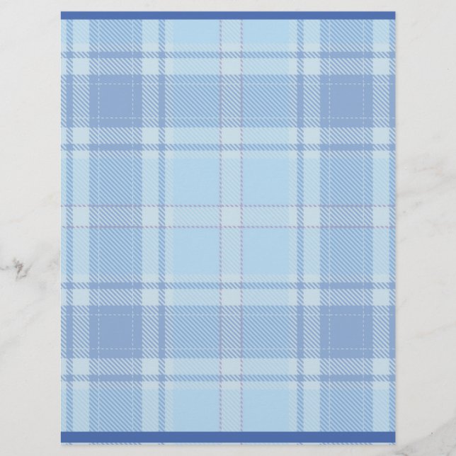 Simple Rustic  Blue Style Chake  Letterhead (Front)