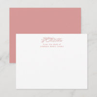 Simple Rustic Blush Pink Botanical