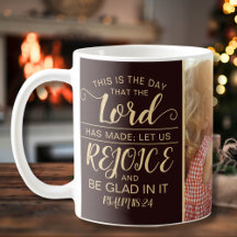 Simple Rustic Brown & Gold Bible Verse Christian