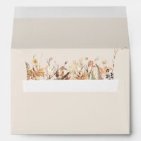 Simple Rustic Fall Beige Wedding Self-Addressed