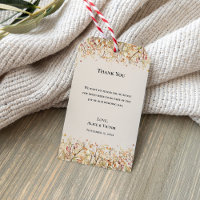 Simple Rustic Fall Beige Wedding Thank You
