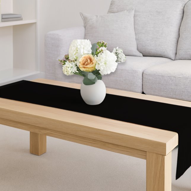 Simple Rustic gothic black halloween Short Table Runner (Creator Uploaded)