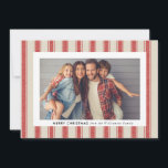 Simple Rustic Merry Christmas Photo Card<br><div class="desc">Simple Rustic Merry Christmas Photo Card  - featuring your favourite photo with classic typopgraphy,  surrounded by farmhouse linen. All text on the card is editable. Card is part of a collection.</div>
