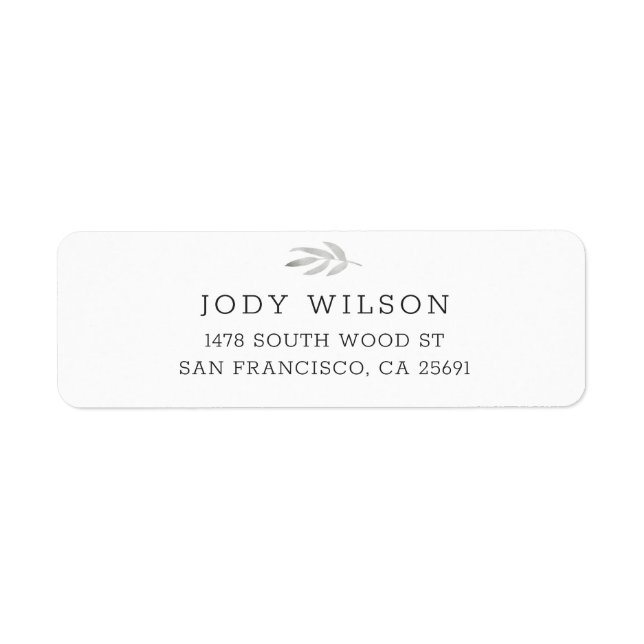 Simple Rustic Return Address Labels (Devant)