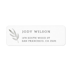 Simple Rustic Return Address Labels