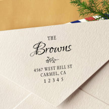 Simple Rustic Return Address