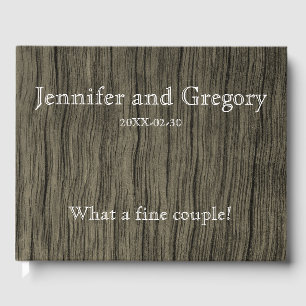 Simple & Rustic Wedding/Marriage Guestbook