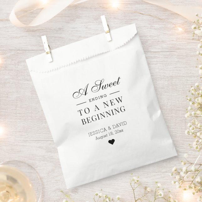 Simple Rustique Doux Fin de mariage Favor Sacs (Coupé)