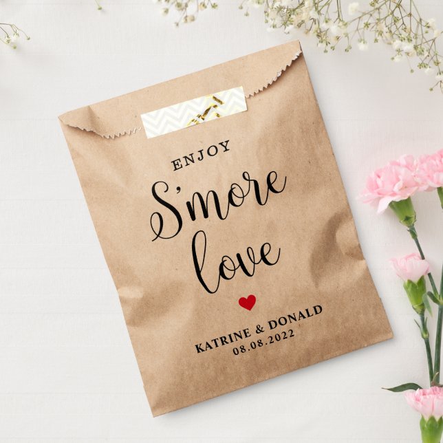 Simple S’more Love Wedding Favour Bag (Sealed)
