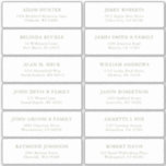 Simple Sage Green guest address labels sticker<br><div class="desc">Easy to personalize,  names and addresses / individual wedding shipping address label stickers for guests.</div>
