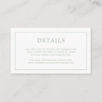 Simple Sage Green Monogram Elegant Wedding
