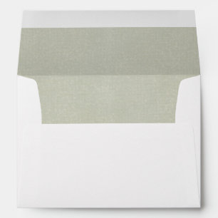Simple Sage Green Paper Craft Return Address Envelope