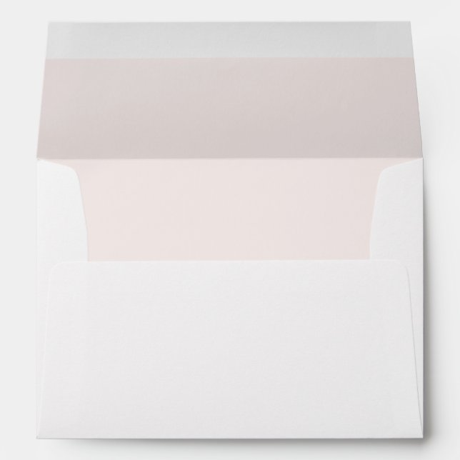 Simple Salt Pink Lined Return Address Envelope (Back (Bottom))