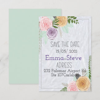 Simple Save the Date Cards, Save the Date Wedding Announcement