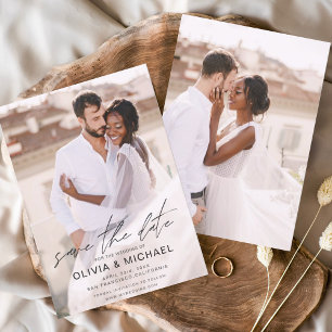 Simple Save the Date Photo Picture Wedding