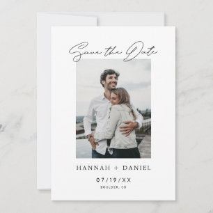Simple Save the Date Photo Wedding Invite Template