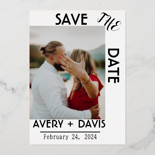 Simple  Save the Date Wedding  (Front)