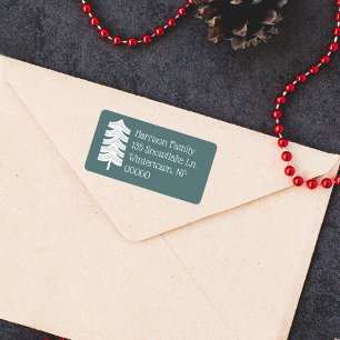 Simple Scandinavian Christmas Tree Label