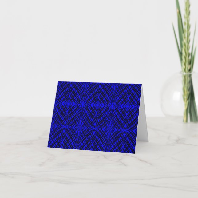 Simple Scribble | Carreaux miroir | Bleu | (Devant)