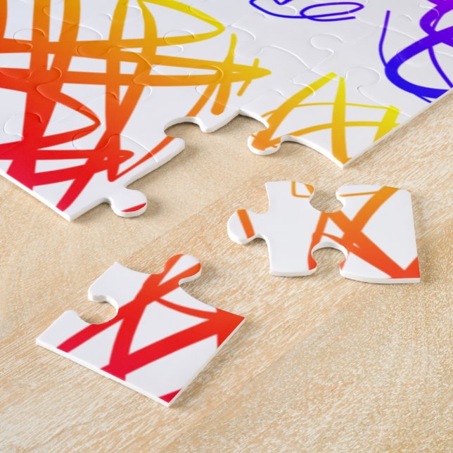 Simple Scribble | Ipanema Filter | Centre Tiled | Jigsaw Puzzle (Side)