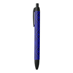 Simple Scribble Mirror Tiling Blue Black Ink Pen