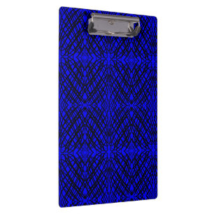 Simple Scribble Mirror Tiling Blue Clipboard