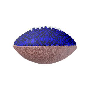 Simple Scribble Mirror Tiling Blue Football
