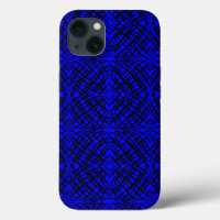 Simple Scribble | Mirror Tiling | Blue |
