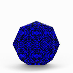 Simple Scribble Mirror Tiling Blue Photo Block
