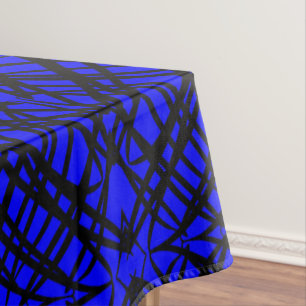 Simple Scribble   Mirror Tiling   Blue   Tablecloth