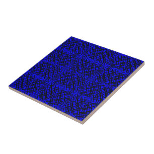 Simple Scribble   Mirror Tiling   Blue   Tile