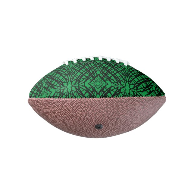Simple Scribble | Mirror Tiling | Green | Football (Rotated 270)