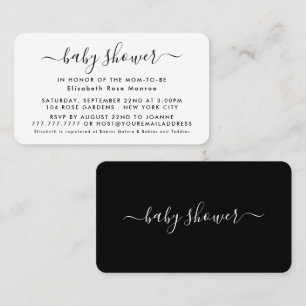 Simple Script - Baby Shower Ticket Invitation