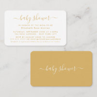 Simple Script - Baby Shower Ticket Invitation