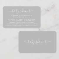 Simple Script - Baby Shower Ticket Invitation