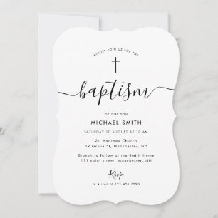 simple script baptism invitation