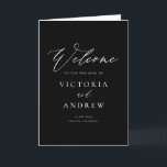 Simple Script Black Formal Wedding Program<br><div class="desc">Make your wedding ceremony even more memorable with our customizable wedding program booklet, featuring simple typography and elegant calligraphy. Designed to showcase the details of your special day, this booklet can be personalized with your ceremony schedule, wedding party, and other important information. The clean, modern typography paired with the timeless...</div>
