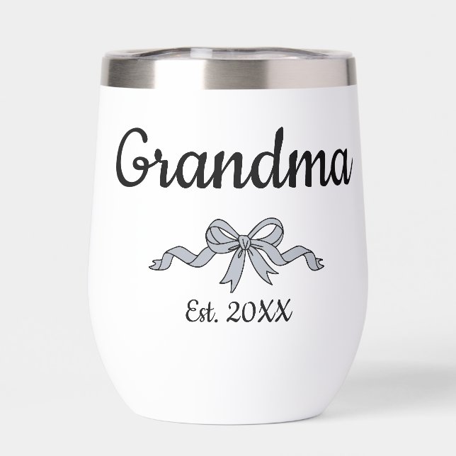 Simple Script Bow Grandma Est. Year (Arrière)