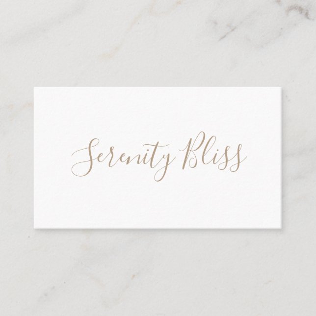 Simple Script Calligraphy Gift Certificate (Front)