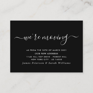 Simple Script Change of Address Enclosure Card