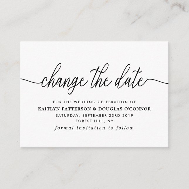 Simple Script Change The Date Enclosure Card (Front)