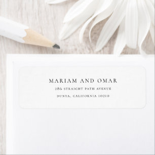 Simple Script classique Mariage noir Adresse de re