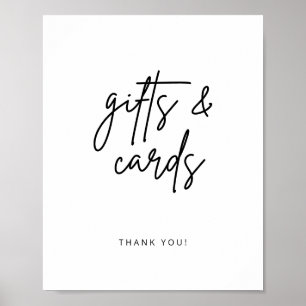 Simple Script Gift Table Wedding Decor Sign