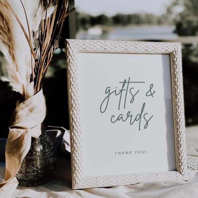 Simple Script Gift Table Wedding Decor Sign (Creator Uploaded)