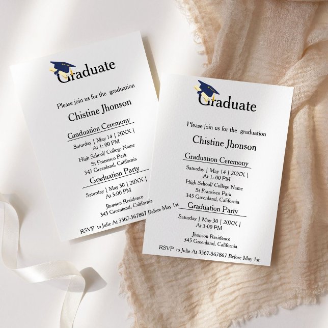 Simple script graduation ceremony class Of 2023  Announcement (Creator Uploaded)