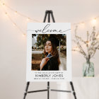 simple script graduation party welcome sign
