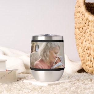 Simple Script Grandma Est.Photo Year Black