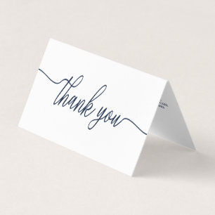 Simple Script, Logo/Picture Thank You Card